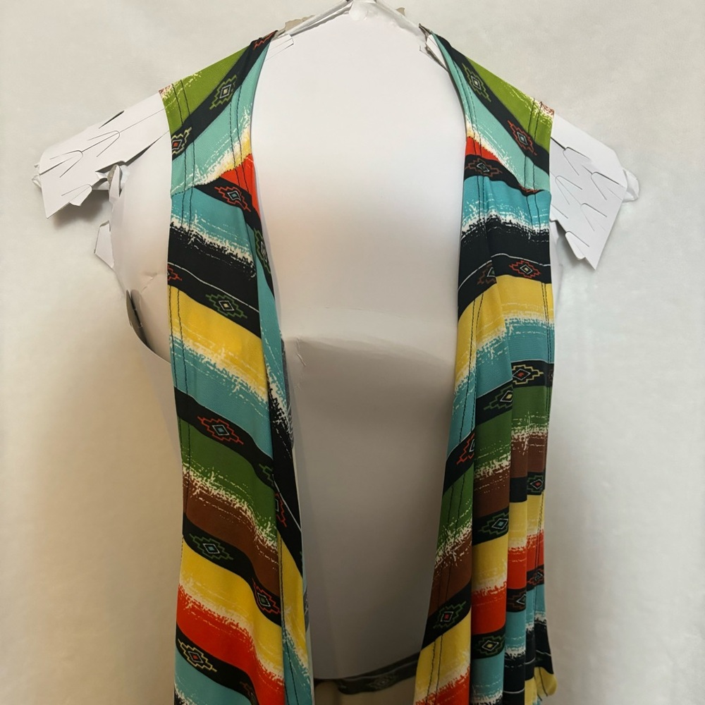 Serapae colorful cover up. Sleeveless and long.